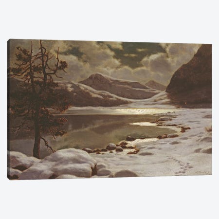 Moonlight in Winter  Canvas Print #BMN845} by Ivan Fedorovich Choultse Canvas Art Print