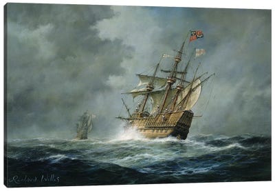 Mary Rose'  Canvas Art Print - Seascape Art