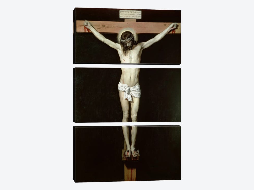 Christ on the Cross, c.1630  by Diego Rodriguez de Silva y Velazquez 3-piece Canvas Art Print