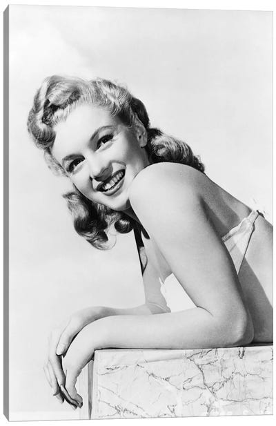 American actress and singer Marilyn Monroe , 1948  Canvas Art Print - Rue Des Archives