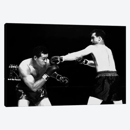 American boxer Joe Louis  fighting with Billy Conn 1946 Canvas Print #BMN8494} by Rue Des Archives Canvas Art