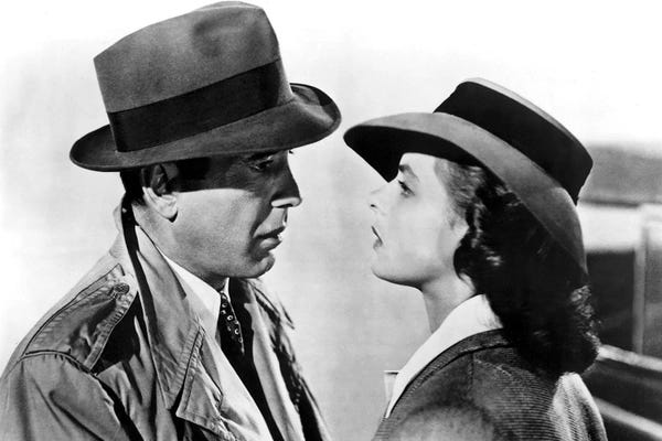 Fictional Characters: Casablanca With Ingrid Bergman And Humphrey Bogart  1943 Oscar Outstanding Motion Picture by Rue Des Archives