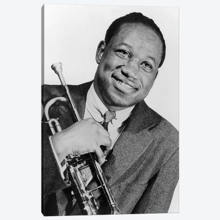 Clifford Brown  jazz trumpet player in 1953 Canvas Print #BMN8515} by Rue Des Archives Canvas Art Print