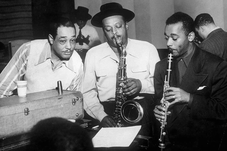 Duke Ellington with Ben Webster and Jimmy Hamilton at Carnegie Hall, 1948 