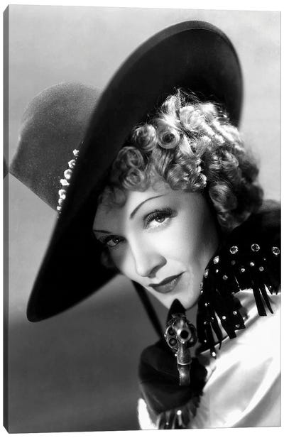 Destry Rides Again With Marlene Dietrich 1939 Canvas Art Print - Marlene Dietrich