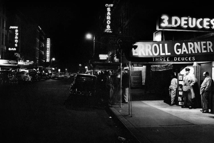 jazz club Three Deuces in the 52nd Street in New York