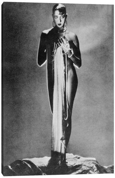 Josephine Baker Canvas Art Print - Black & White Photography