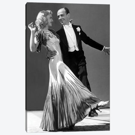 The Gay Divorcee With Ginger Rogers And Fred Astaire 1934 Canvas Print #BMN8588} by Rue Des Archives Art Print