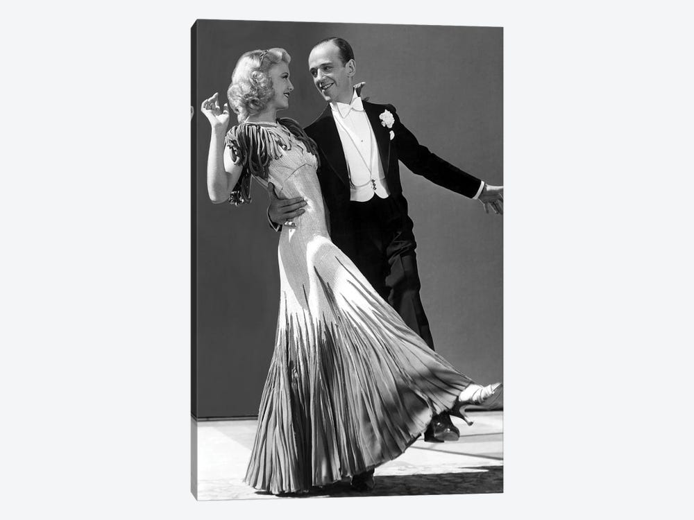 The Gay Divorcee With Ginger Rogers And Fred Astaire 1934 by Rue Des Archives 1-piece Canvas Wall Art