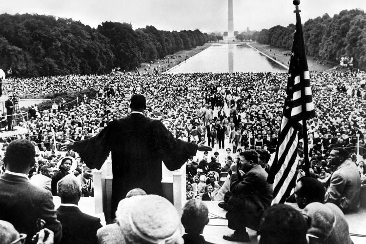 Martin Luther King Jr. Speaking At The Prayer Pilgrimage for Freedom, National Mall, Washington D.C., May 17, 1957