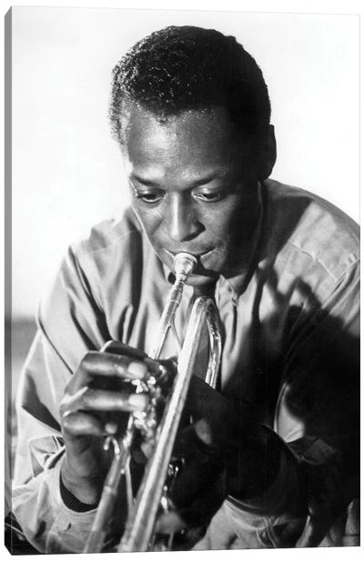 Miles Davis  American Jazz Trumpet Player, 1959  Canvas Art Print - Rue Des Archives