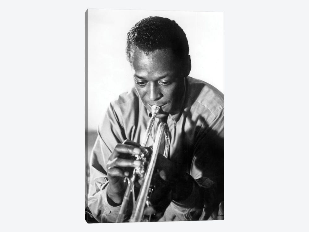 Miles Davis  American Jazz Trumpet Player, 1959  by Rue Des Archives 1-piece Canvas Wall Art