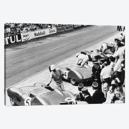 Roy Salvadori & Stirling Moss Entering Their Aston Martin DBR1's Before The Start, 24 Hours of Le Mans, France, 1959 Canvas Print #BMN8642} by Rue Des Archives Canvas Artwork
