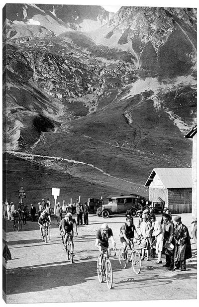 Tour de France 1929, 15th leg Grenoble/Evian  on July 20 : here Antonin Magne ahead at the Lautaret pass Canvas Art Print - Rue Des Archives