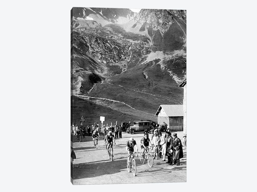 Tour de France 1929, 15th leg Grenoble/Evian  on July 20 : here Antonin Magne ahead at the Lautaret pass 1-piece Canvas Art