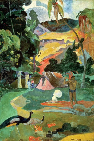 Paul Gauguin: Matamoe (Landscape with Peacocks), 1892 by Paul Gauguin