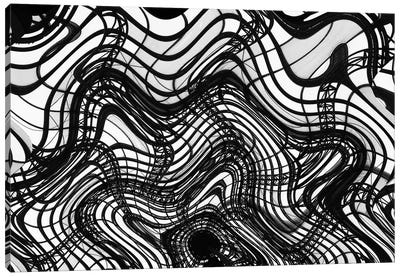 Black And White Ceiling Wavy, 2016  Canvas Art Print - SVP Images