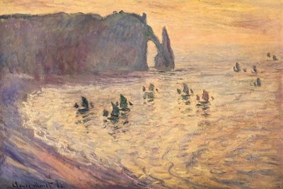 The Cliffs at Etretat, 1886 by Claude Monet canvas print