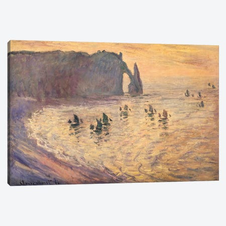 The Cliffs at Etretat, 1886 Canvas Print #BMN867} by Claude Monet Canvas Art Print