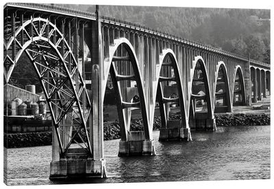 Oregon Bridge In Black And White, 2018  Canvas Art Print - SVP Images