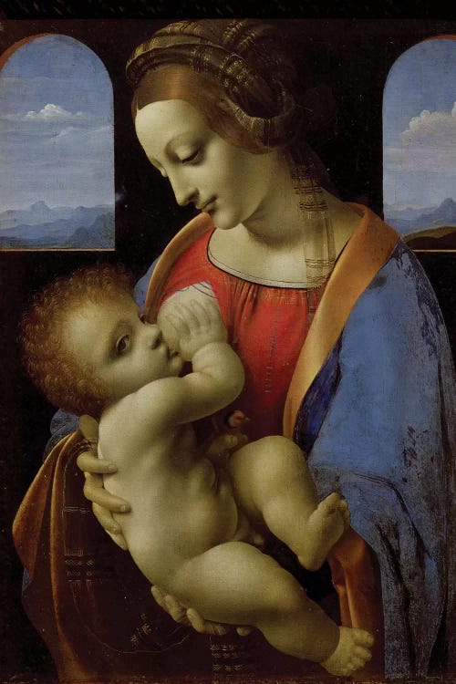 The Litta Madonna, 1490  by Leonardo da Vinci wall art