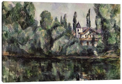 The Banks of the Marne, 1888  Canvas Art Print - Village & Town Art