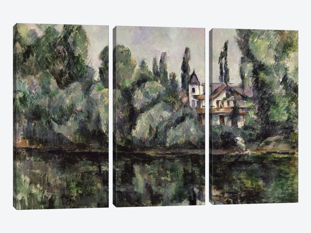 The Banks of the Marne, 1888  by Paul Cezanne 3-piece Canvas Art