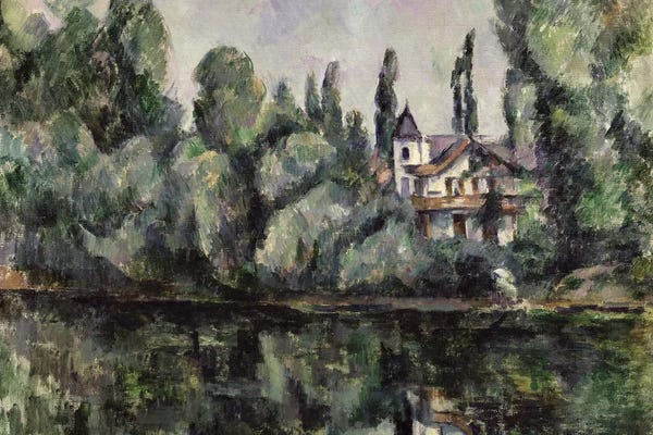 Post-Impressionism: The Banks of the Marne, 1888  by Paul Cezanne