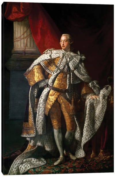 King George III, c.1762-64  Canvas Art Print