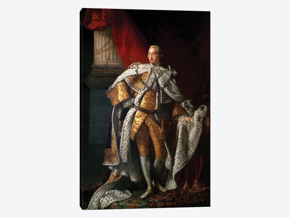 King George III, c.1762-64  by Allan Ramsay 1-piece Canvas Artwork