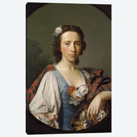 Portrait of Flora MacDonald  Canvas Print #BMN8723} by Allan Ramsay Canvas Print