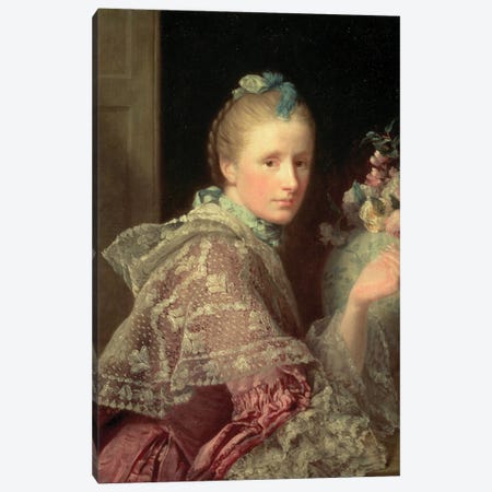 The Artist's Wife: Margaret Lindsay of Evelick, 1754-55  Canvas Print #BMN8724} by Allan Ramsay Canvas Art