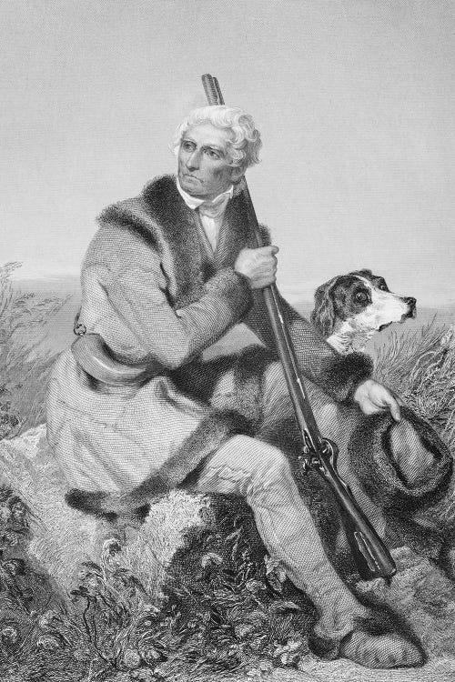 Portrait of Daniel Boone   by Alonzo Chappel wall art