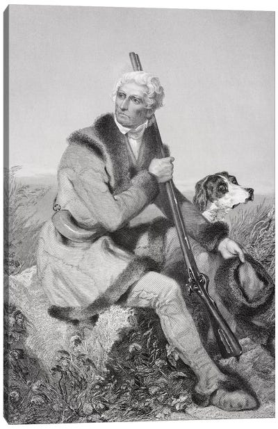 Portrait of Daniel Boone   Canvas Art Print