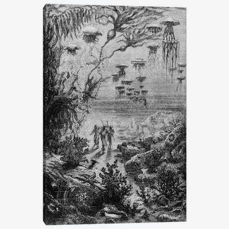 Illustration from '20,000 Leagues Under the Sea' Canvas Print #BMN8727} by Alphonse Marie De Neuville Canvas Wall Art