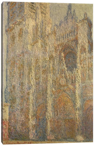 Rouen Cathedral, Midday, 1894  Canvas Art Print - Normandy