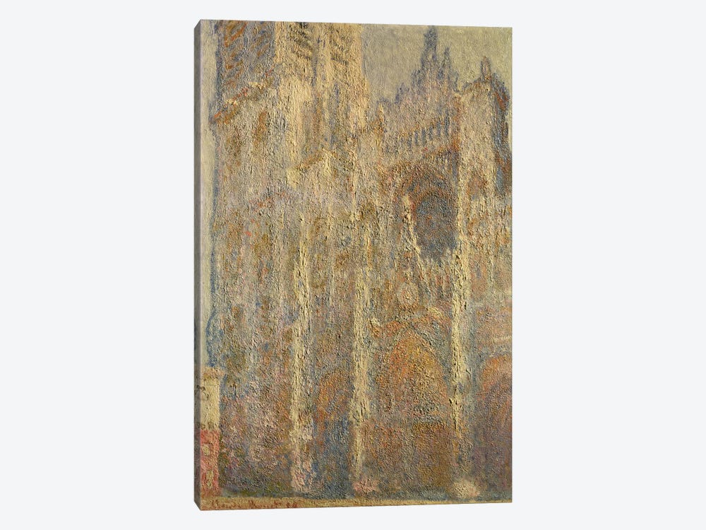Rouen Cathedral, Midday, 1894  by Claude Monet 1-piece Canvas Wall Art