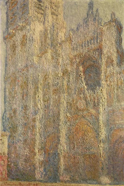 Claude Monet: Rouen Cathedral, Midday, 1894  by Claude Monet