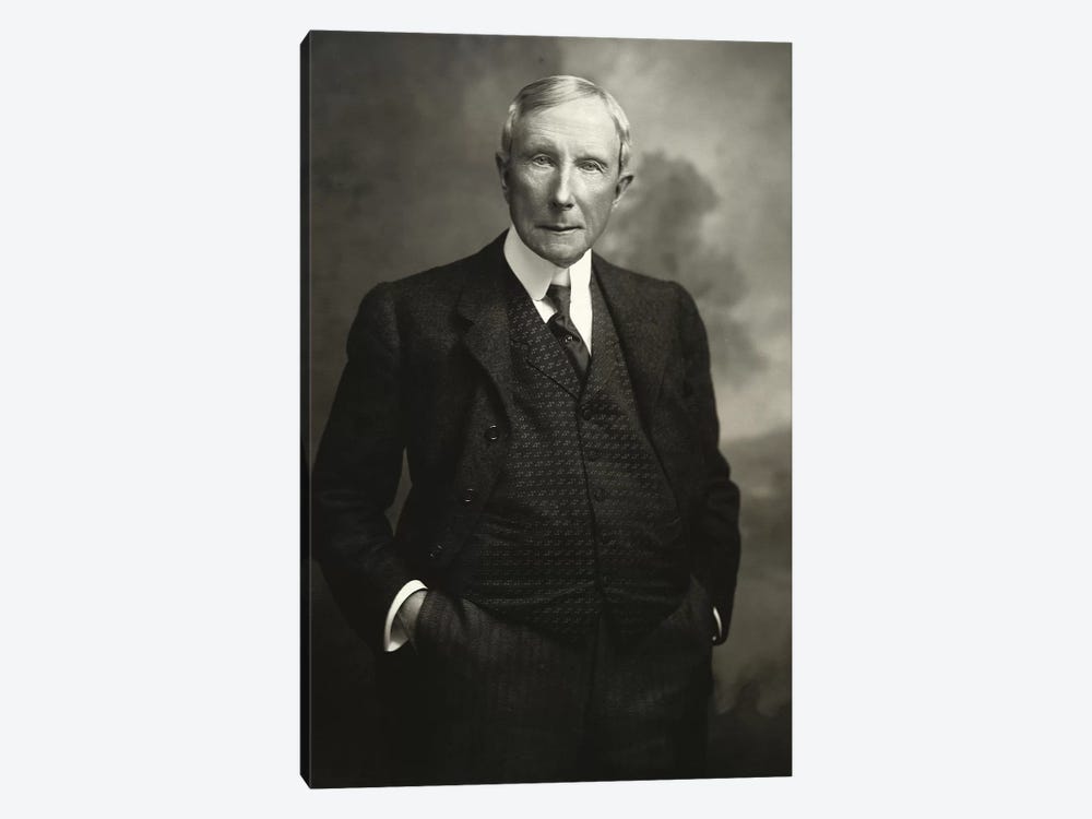 John D. Rockefeller Snr   by American Photographer 1-piece Canvas Wall Art