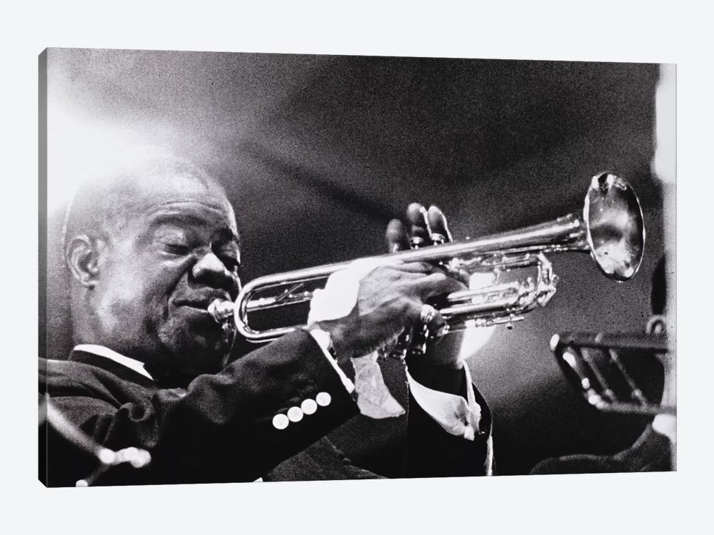 Louis Armstrong   by American Photographer 1-piece Canvas Art Print