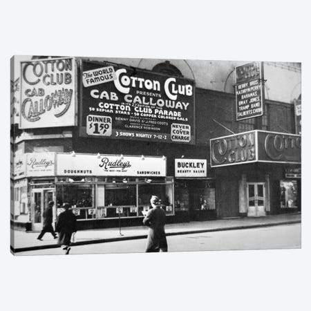 The Cotton Club in Harlem, New York City, c.1930  Canvas Print #BMN8749} by American Photographer Canvas Art Print