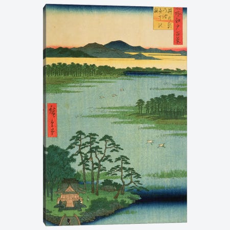 Benten Shrine, Inokashia Pond, 1856  Canvas Print #BMN8779} by Utagawa Hiroshige Canvas Art