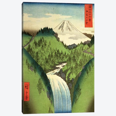 Fuji from the Mountains of Isu Canvas Print #BMN8782} by Utagawa Hiroshige Canvas Art Print