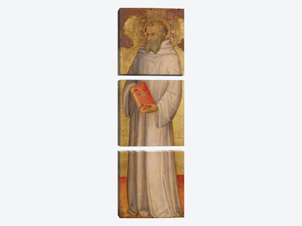 St. Benedict, Founder of Oldest Order  by Andrea Di Bartolo 3-piece Canvas Artwork