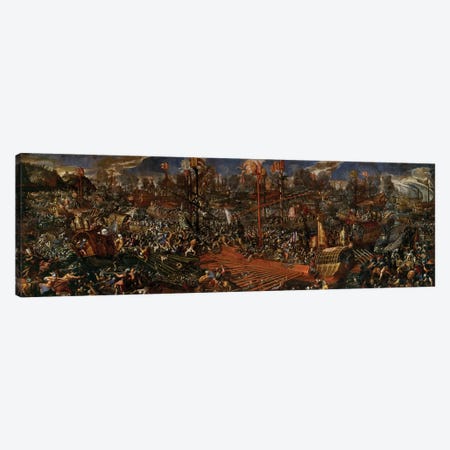 The Battle of Lepanto  Canvas Print #BMN8801} by Andrea Vicentino Canvas Wall Art