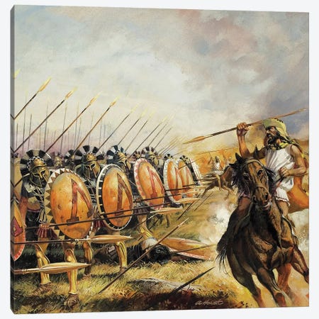 Spartan Army Canvas Print #BMN8806} by Andrew Howat Canvas Art Print