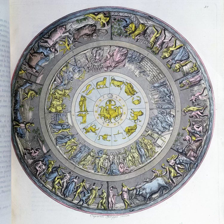 The Shield of Achilles, illustration from 'Le Costume Ancien ou Moderne' by Jules Ferrario, Milan c.1820 