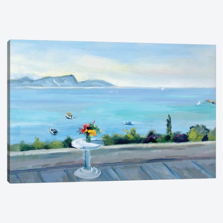 A terrace looking out to sea  Canvas Print #BMN8833} by Anne Durham Canvas Print