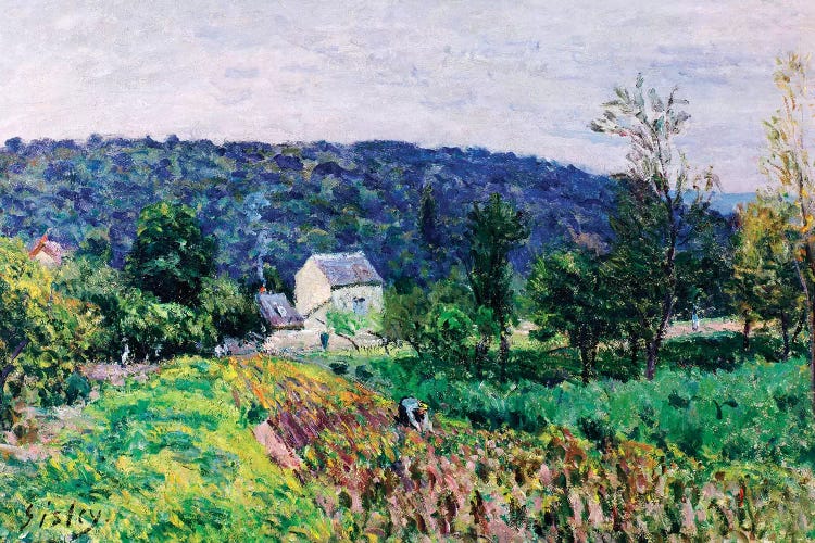 Hills Surrounding Paris, 1879  by Alfred Sisley wall art