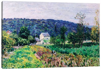 Hills Surrounding Paris, 1879  Canvas Art Print - Alfred Sisley